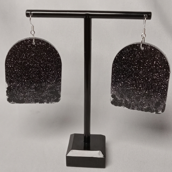 Pink Starry Moon Earrings - Picture 6 of 6